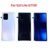 Для Samsung Galaxy S10 Lite G770F SM-G770F/DS задняя дверца батарейного отсека задняя крышка корпуса с объективом камеры