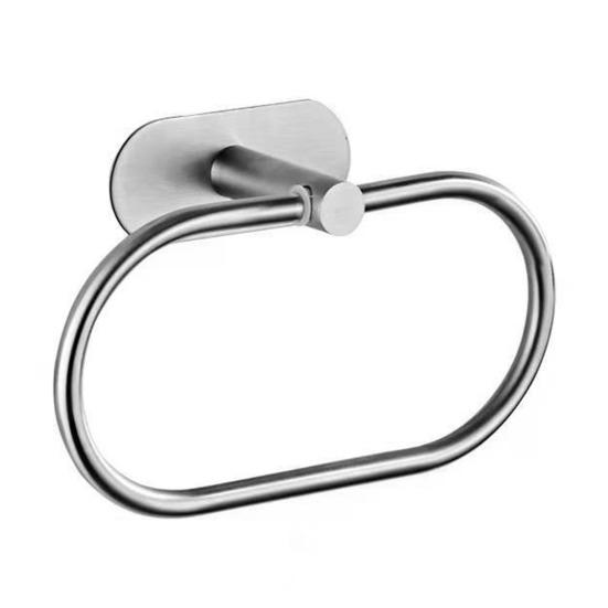 Роскошный настенный крючок для хранения полотенец с кольцом Прочный Легко чистить Простая установка