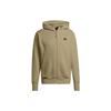 ЗНЕ. Мужская спортивная кофта премиум-класса с капюшоном и застежкой-молнией оливково-зеленого цвета IN5090