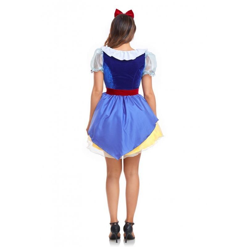 Halloween Masquerade Costume Adult Snow White Dress Short Skirt Snow White Dress Performance Costume