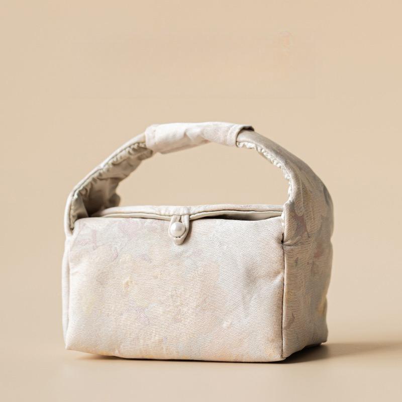 Guofeng Fabric Storage Bag Going Out Travel Tea Set Portable Bag Tea Ceremony Accessories Premium Handbag