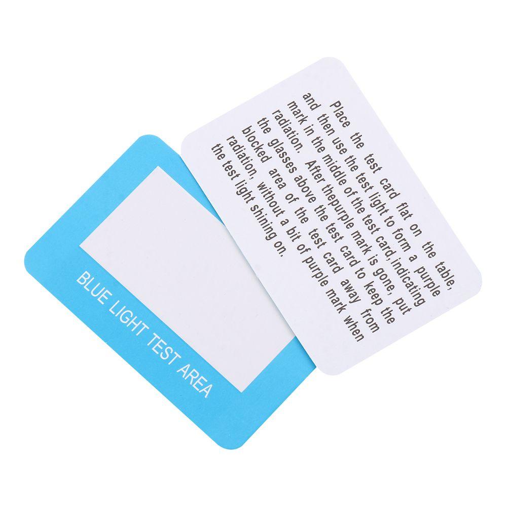 Blue Light Card Generator Test Light Glasses Anti-Blue Light Test Card UV Test Accessories Card
