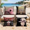 Game The BBinding Of Isaac Cushion Cover Silky Short Plush Invisible Zipper Dustproof Sofa Pillow Case For Home Decor