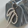 Брелок для ключей Ins Style Bowknot Pearls Metal Love Phone Подвеска для наушников Чехол для сумки Декор Брелок для ключей от автомобиля