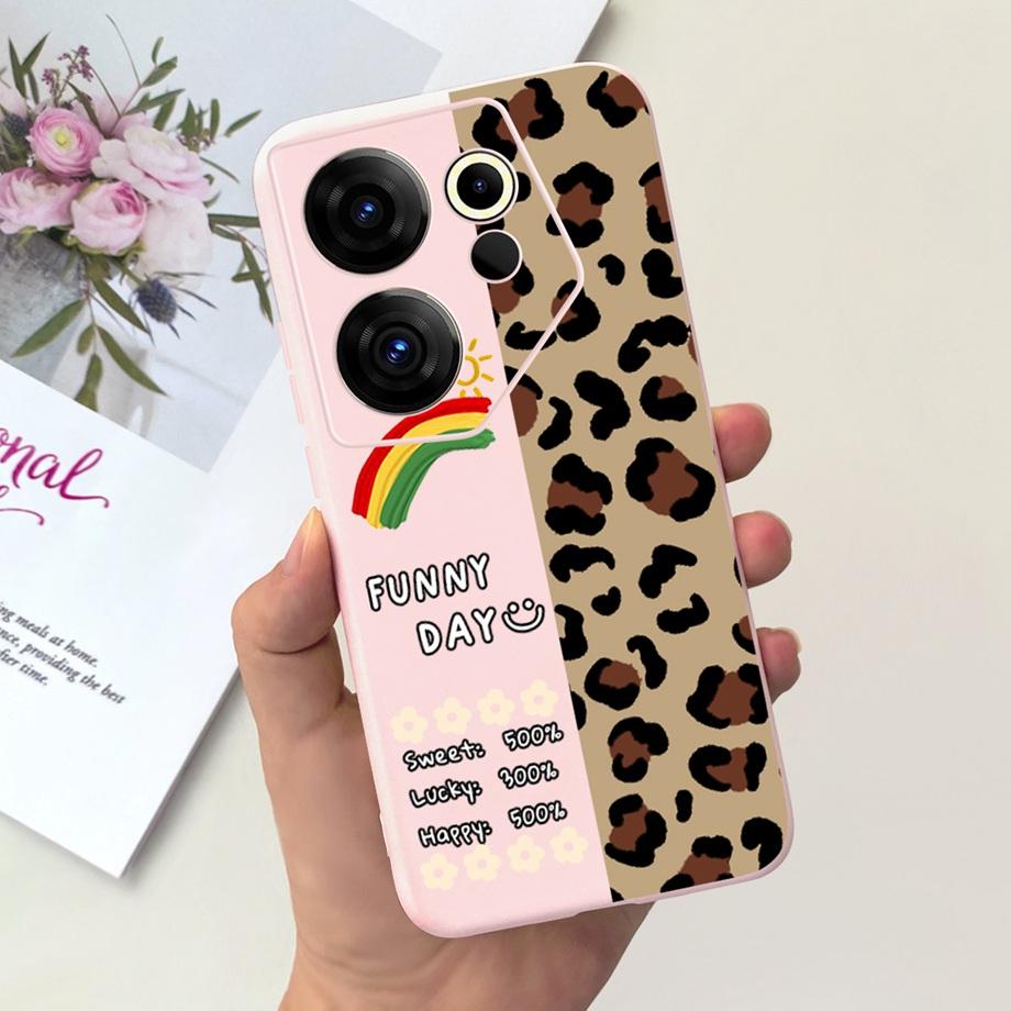 Чехол для телефона Tecno Camon 20 Pro 4G 5G, мягкий силиконовый, с рисунком в виде сердца, желе, для Tecno Camon 20 Premier 20Pro Camon20 Funda