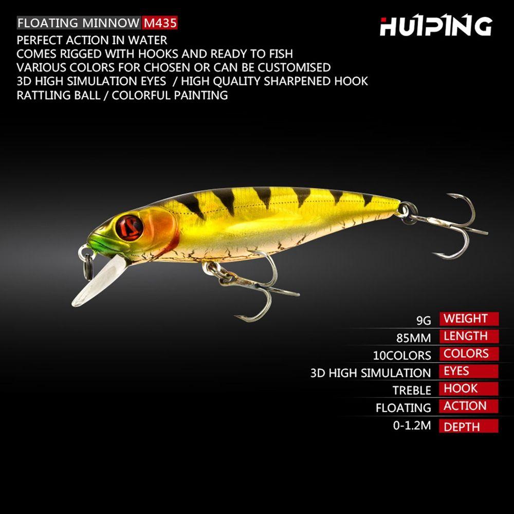 Multicolor Tackle Crankbaits Winter Fishing Minnow Lures Floating Minnow Baits Fish Hooks