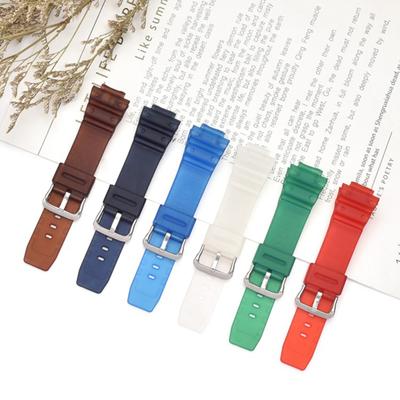 Ремешок для часов из мягкой водонепроницаемой смолы 16 мм, сменный спортивный ремешок для дайвинга, совместимый с Casio 9052 5600 6900 Series