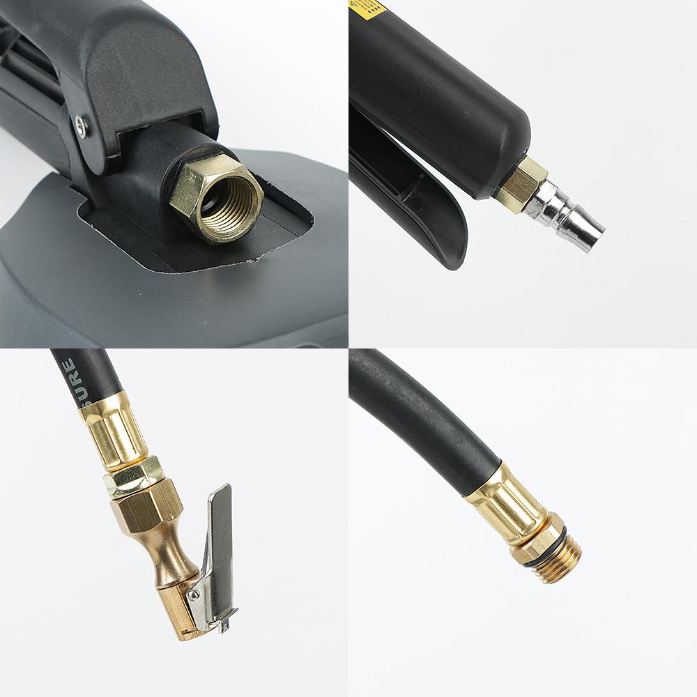 For Car Truck Vehicle High-precision Monitoring Inflation Gun Car Tire Manometro Tire Pressure Gauge Psi Bar Kpa Kg/cm2 Meter Digital Display