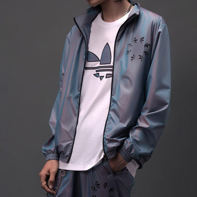 Adidas Оригинальная повседневная беговая куртка Trefoil SST TT HL, мужская верхняя одежда, разноцветная H35655