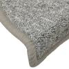 Step Mats 15 pcs. 56 x 17 x 3 cm Light Grey Semi Round