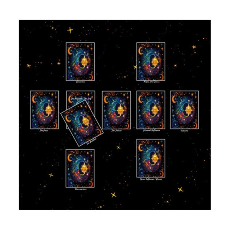 Reading Card Astrologys Tablecloth Tarots Divinations Tablecloth Altars Cloth Divinations Board Game Accessories