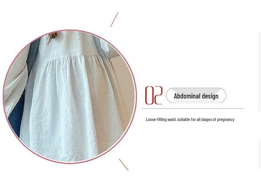 Универсальная рубашка-трапеция для беременных Весна/Осень 2025: Свежий, Свободный, Стройнящий, Модный, Омолаживающий