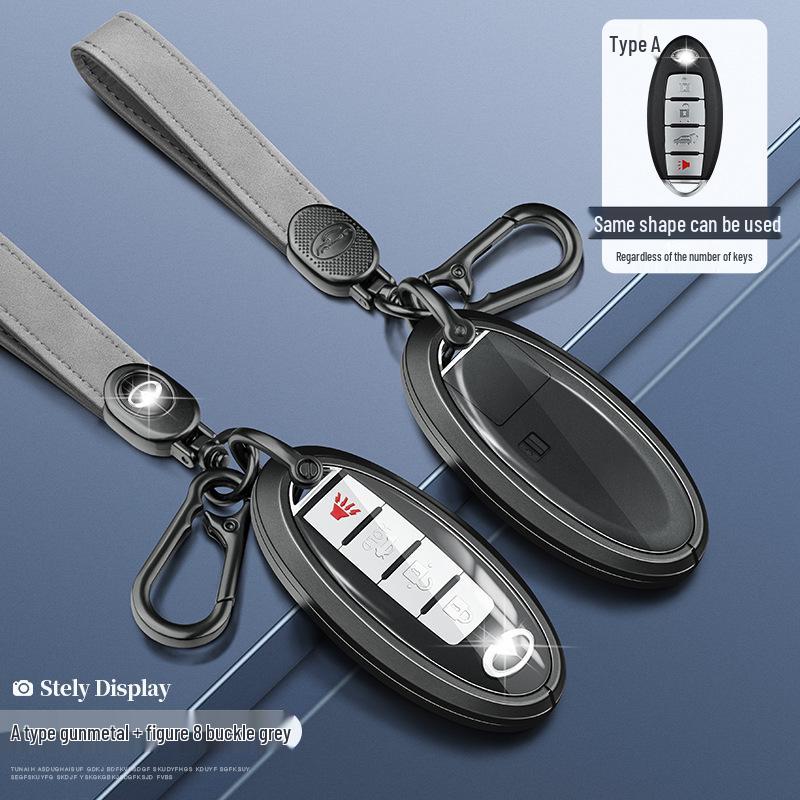 Чехол для ключа Infiniti QX50/QX60/QX70L: Стильный унисекс чехол для пульта с пряжкой