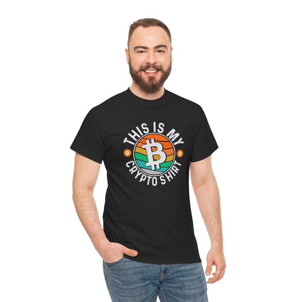 Crypto Addict T-shirt Tops Tees Unisex – Bitcoin Blockchain Investor HODL BTC Tee