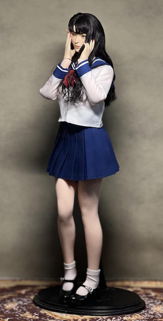 Toys Hobbies Figure with TBLeague Body GS Pure Style High School Girl White Dark Blue JK Sailor Uniform Short Mini Skirt Version Shoes and Socks Not &
