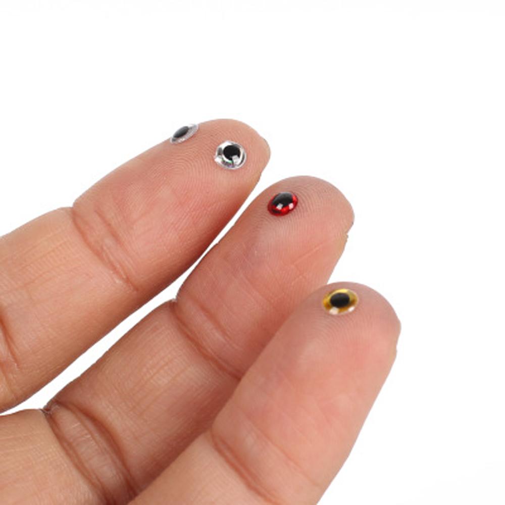 Eyeball Simulation 100pcs/lot Fishing Lure Eyes 3D Fish Eyes DIY Eyes Artificial Fish Eyes