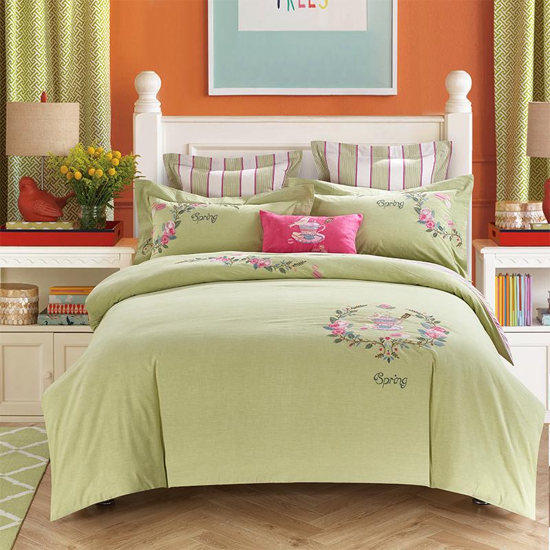 WTEMPO Home Textile Winter Bedding Sets Duvet Cover Bed Sheet Pillow 100%cotton 4pcs Warm