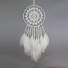1Pcs White Simple Feather Handmade Jewelry Indian Dream Catcher Ornaments for Wedding Home Decoration Party Gifts Gifts for Friends