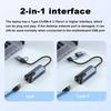 USB to Ethernet Adapter 5Gbps Type C (Thunderbolt 4/3 Compatible) to RJ45 Network Card Compatible for NAS Macbook Laptop