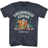 Fraggle Rock Organically Grown Navy Heather Adult T-Shirt