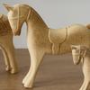 Handmade Unpainted Horse Statue Farmhouse Style Painting Horse Figure  Tabletop Display