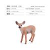 Children'S Cognitive Forest Series Animal Model, Simulated White-Tailed Deer 6-Piece Christmas Ornament Toy