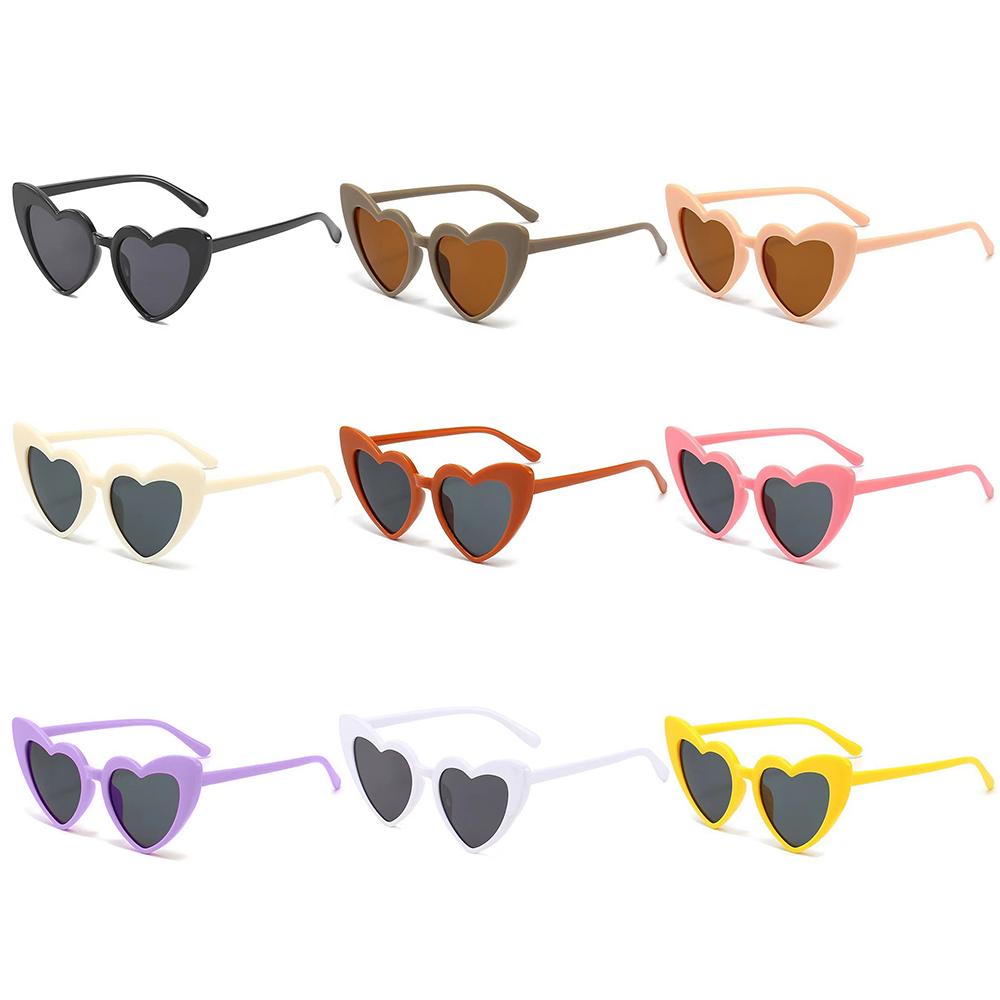 Cute Pink Heart-Shaped Toddler Sunglasses Glasses Kids Sunglasses Heart Sunglasses