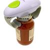 Electric Multi-Opener: Double-Ear Can & Bottle Opener with One-Button Automatic Silicone Grip.