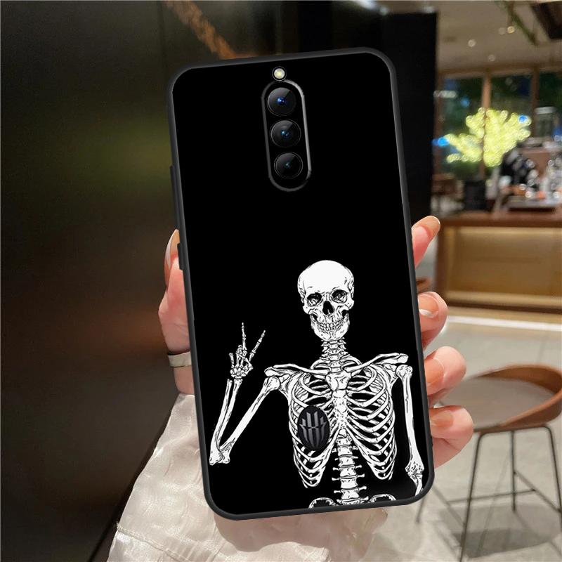 Aesthetics Skeleton Phone Case For ZTE Nubia Red Magic 9 Pro Plus 6 7 8 Pro 6S 7S 8S Pro Plus 5G 5S 6R Cover