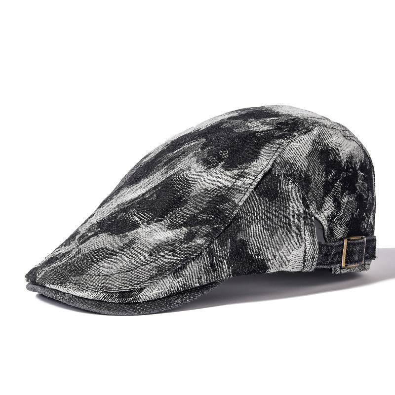 Кепка с язычком в стиле ретро, выстиранная джинсовая шляпа, шляпа в стиле литературного ветра