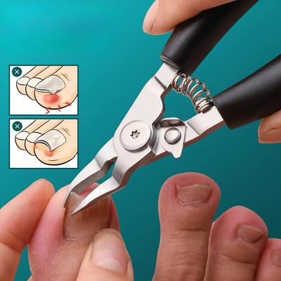 Современные щипчики для ногтей с вогнутым краем из нержавеющей стали — острые, изогнутые лезвия