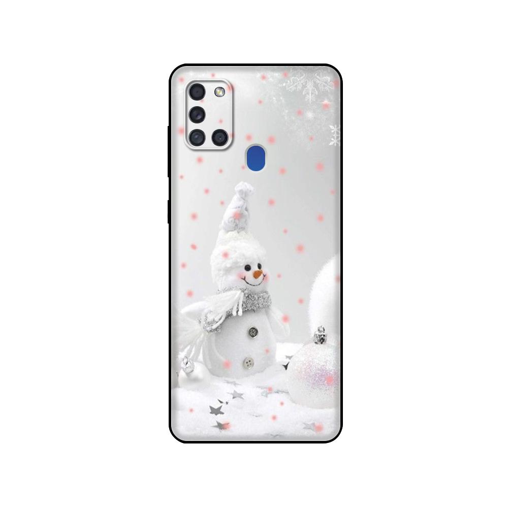 Черный чехол из ТПУ для Samsung Galaxy A50 50S A30S A10 A01 A11 A21S A31 A41 A51 A71 M21 M30S S10 LITE чехол милый рождественский