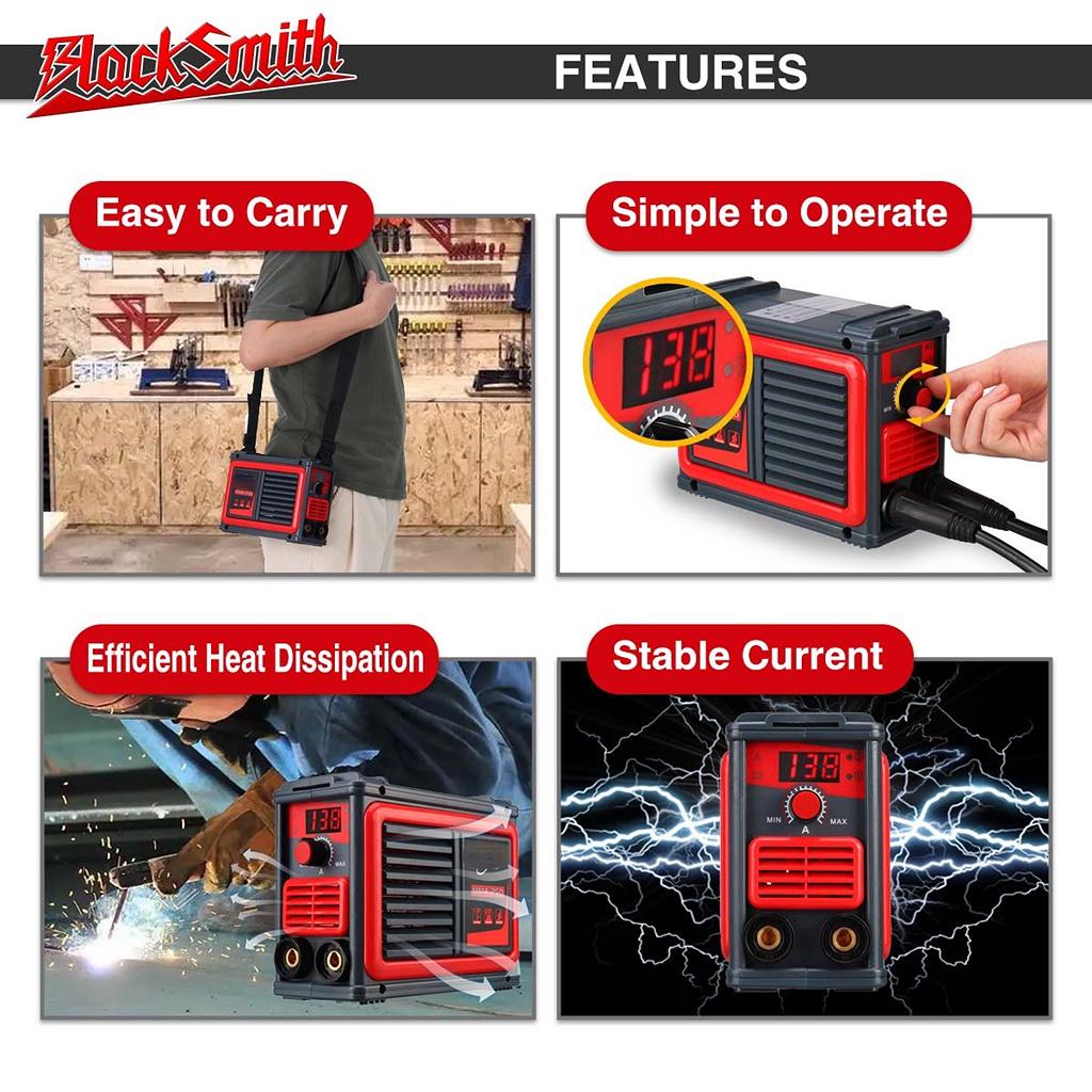 3000 Вт мини-сварочный аппарат MMA-250A, инверторный сварочный аппарат, IGBT, цифровой ЖК-дисплей, электросварочный аппарат с аксессуарами