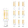 10 шт. Диммируемая светодиодная лампа G9 6 Вт AC220 В Без мерцания 88×SMD2835 690 лм Капсульная лампа G9 для люстры Замена 70 Вт галогенной