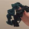 Элегантный 3D-бант: Женская ретро-повязка на голову из черного бархата — новинка 2022 года в категории High-End Fashion