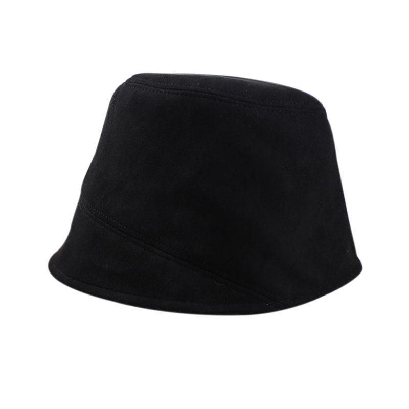 Женская шляпа-ведро, однотонная зимняя рыбацкая кепка