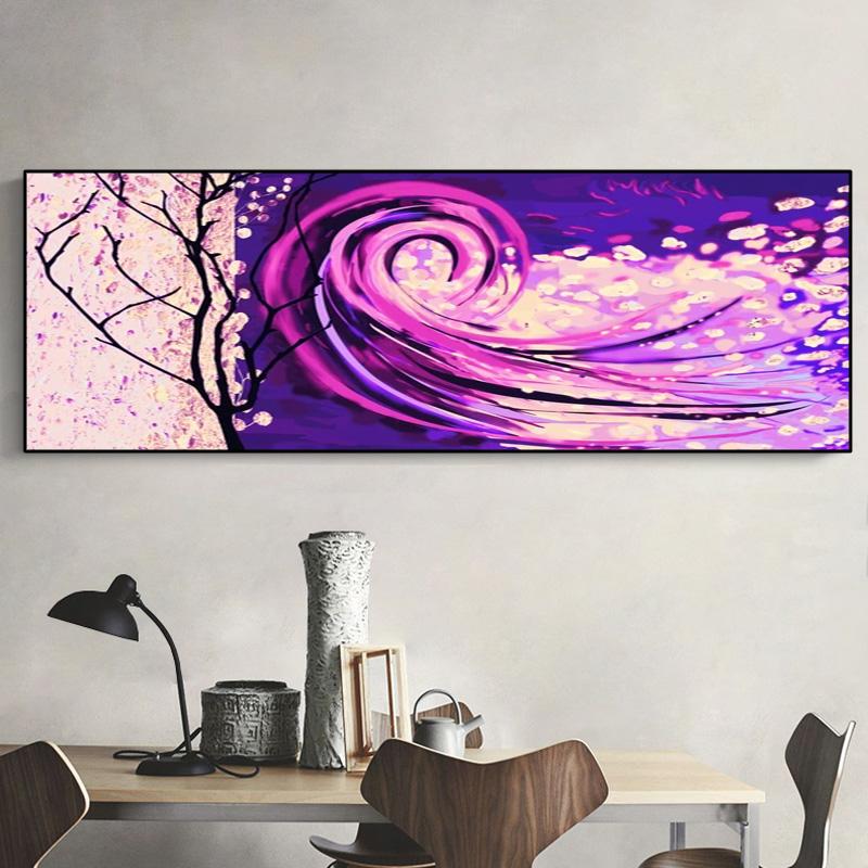 Modern Abstract Golden Rose Oil Canvas Painting Nordic Posters and Prints Wall Art Pictures Living Room Home Decor No Frame