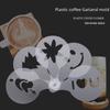 Plastic Coffee Stencil Set: 16 Thickened Templates for Fancy Milk Foam Art