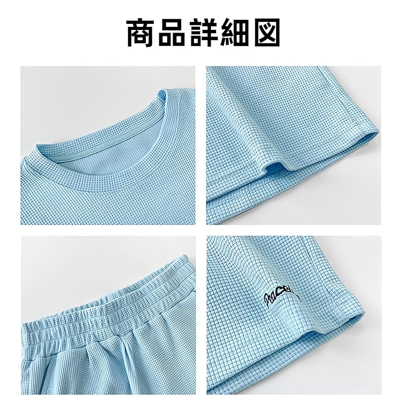 [newsight] ladies room wear Room wear short sleeve cut and sew tops shorts 2 points set (JP, alphabet, L, dark ash)