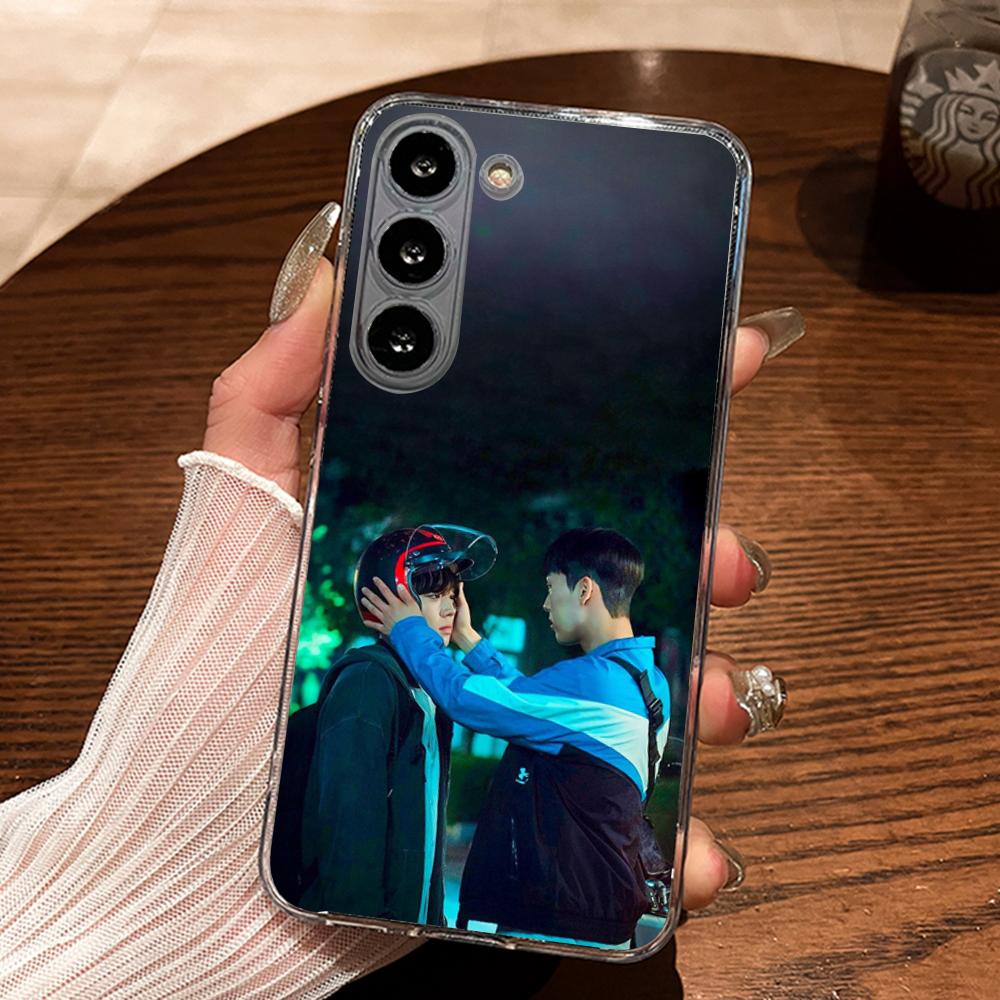 Чехол для телефона Корейский сериал 'Слабый герой' Силиконовый Для Samsung S30,23,21,22,20 FE lite,S10,9,PIus Note20ultra Мягкий Прозрачный