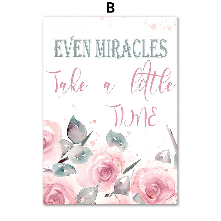 Розовая принцесса, бабочка, единорог, корона, имя на заказ, настенное искусство, холст, живопись, постеры и принты, фотографии для девочек, декор для детской комнаты