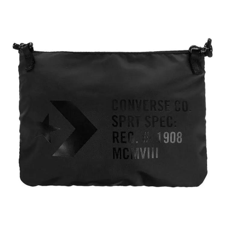 Converse Musette Zip Closure Polyester Crossbody Bag , Fanny Pack Regular Unisex Black (Unisex) Fanny Packs 10017708001