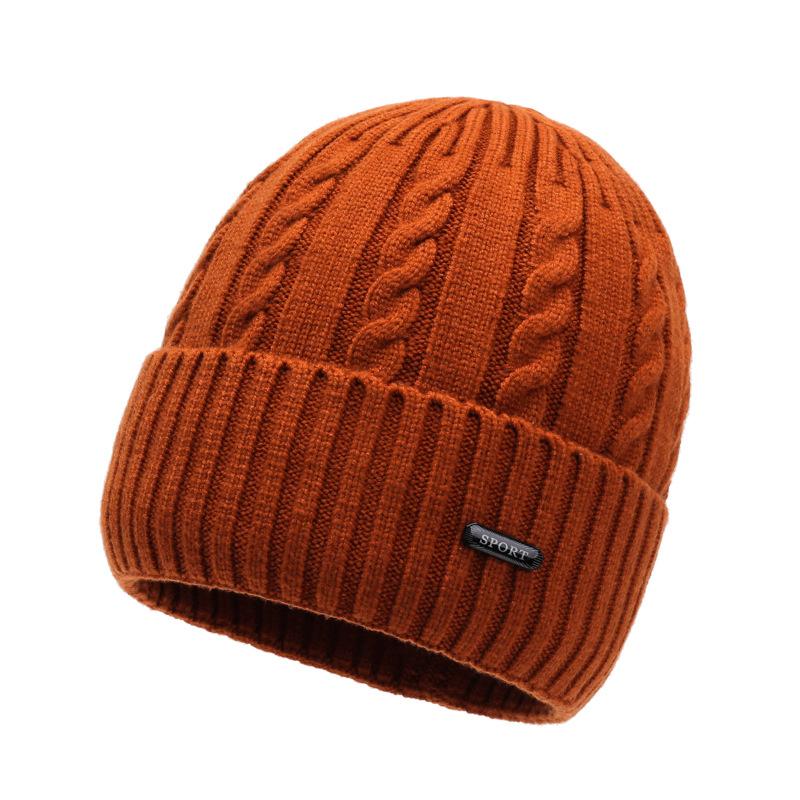 Женская утолщенная вязаная шапка, ветрозащитная, теплая, осенне-зимняя шерстяная шапка, мужская шапка от холода, для улицы, с защитой ушей, шапка-обхват для большой головы