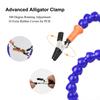NEWACALOX Soldering Third Hand 4pc Flexible Arm Welding Helping Stand Electronic Repair PCB Circuit Board Holder Model Aircraft