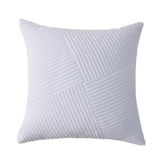 Бохо Текстурная Наволочка Вельветовая Полосатая Лоскутная Наволочка 18x18 Дюймов Рустикальная Наволочка для Фермерского Дома Дома Дивана Дивана Кровати Гостиной