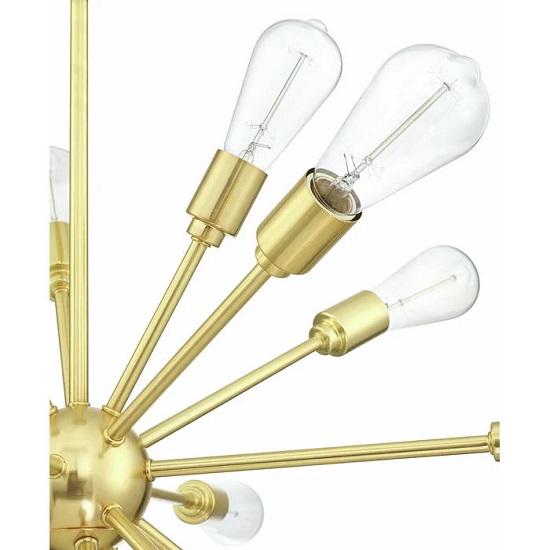 Латунные люстры на крышу из 18 ламп с регулировкой яркости, люстра «Спутник Сфера»