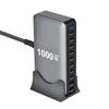Высокомощный USB-C хаб для зарядки 1000 Вт, 10 портов USB-зарядное устройство для телефонов, планшетов, ноутбуков, USB-C адаптер для зарядки в путешествиях