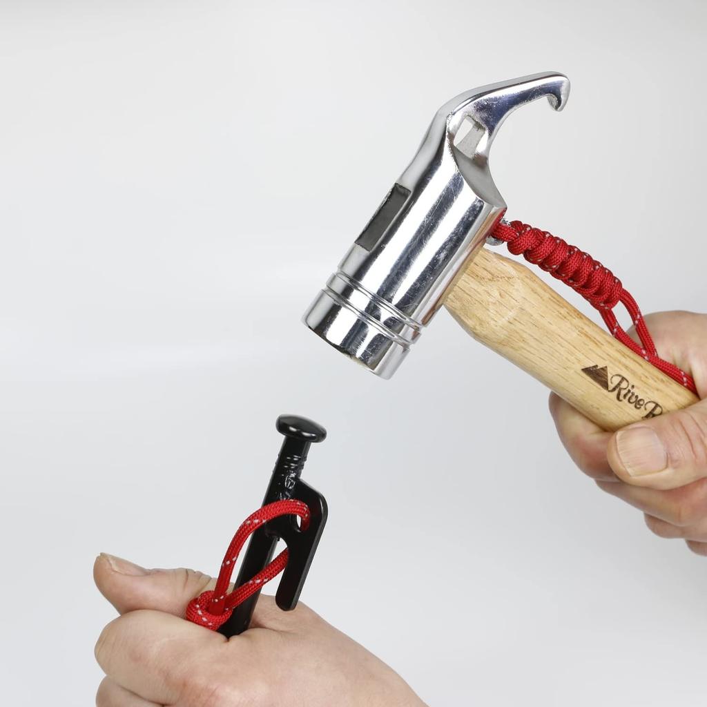 RiveRock 30см Сумка для хранения колышков Палатка Тент Стальные колышки Светоотражающая веревка (16 30см КолышкиСумка для хранения)