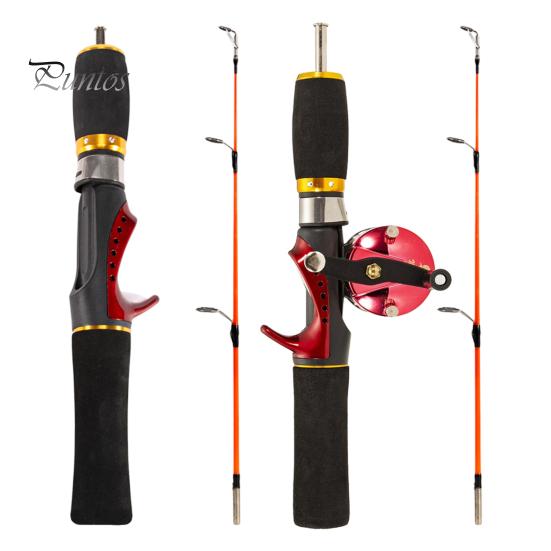 Стекловолоконное Удочка 1 Комплект Креветка Телескопическая Высокопрочная На Открытом Воздухе Зимний Лед 52см Удочки Инструменты Рыба