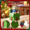 Miniature Chrismas Dog Figurine Christmas Decorations Puppy Ornament Resin Sculpture for Home Desk